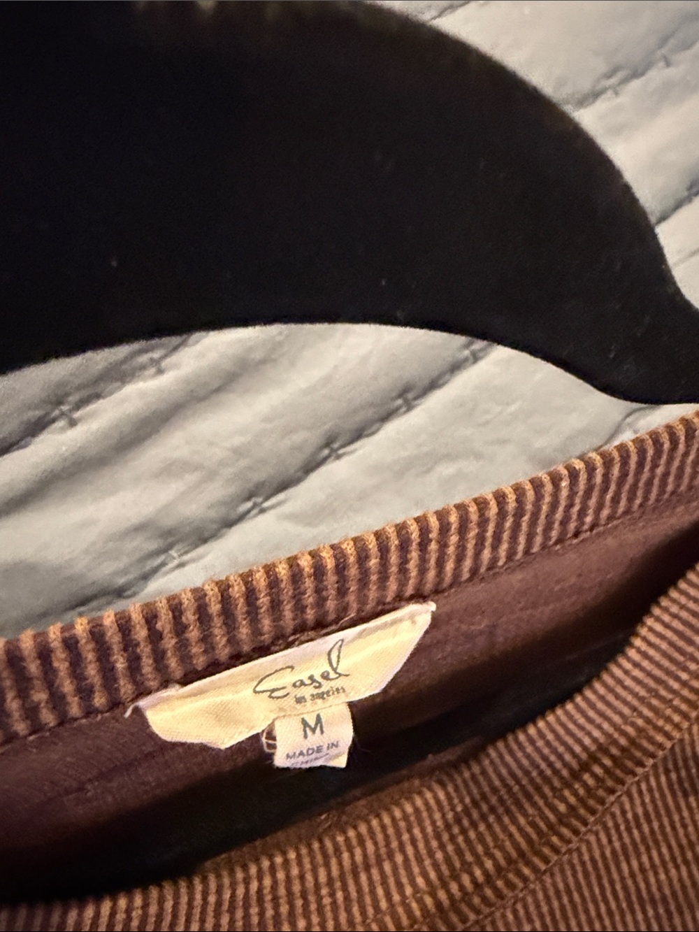easel Brown Long-Sleeve Shirt with Colorful 'LOVE' Patch - Picture 3 of 3